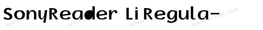 SonyReader Li Regula字体转换 SonyReader Li Regula字体转换